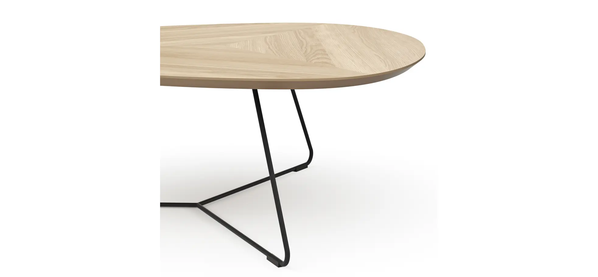 Couchtisch Fano - LBH ca. 87x78x33 cm, Eiche natur, Furnier