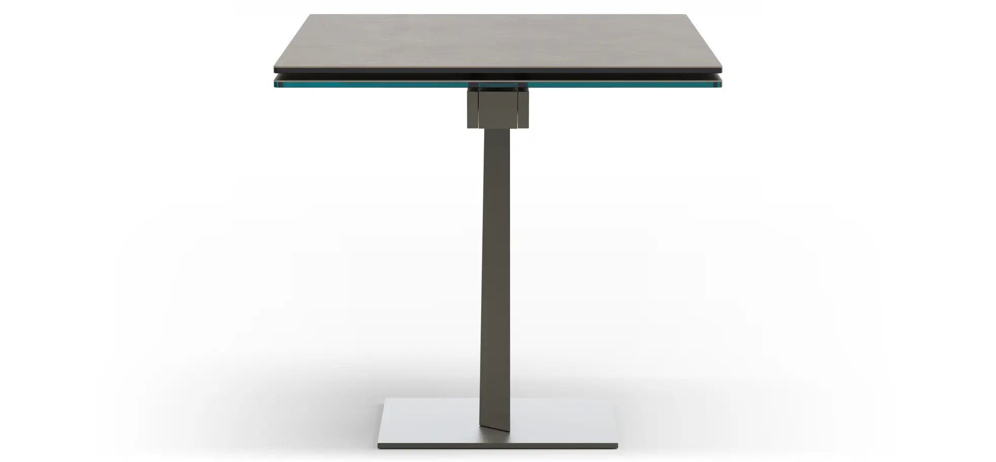 Esstisch Iseo - LB ca. 140x80 cm, ausziehbar, Keramik, Grau