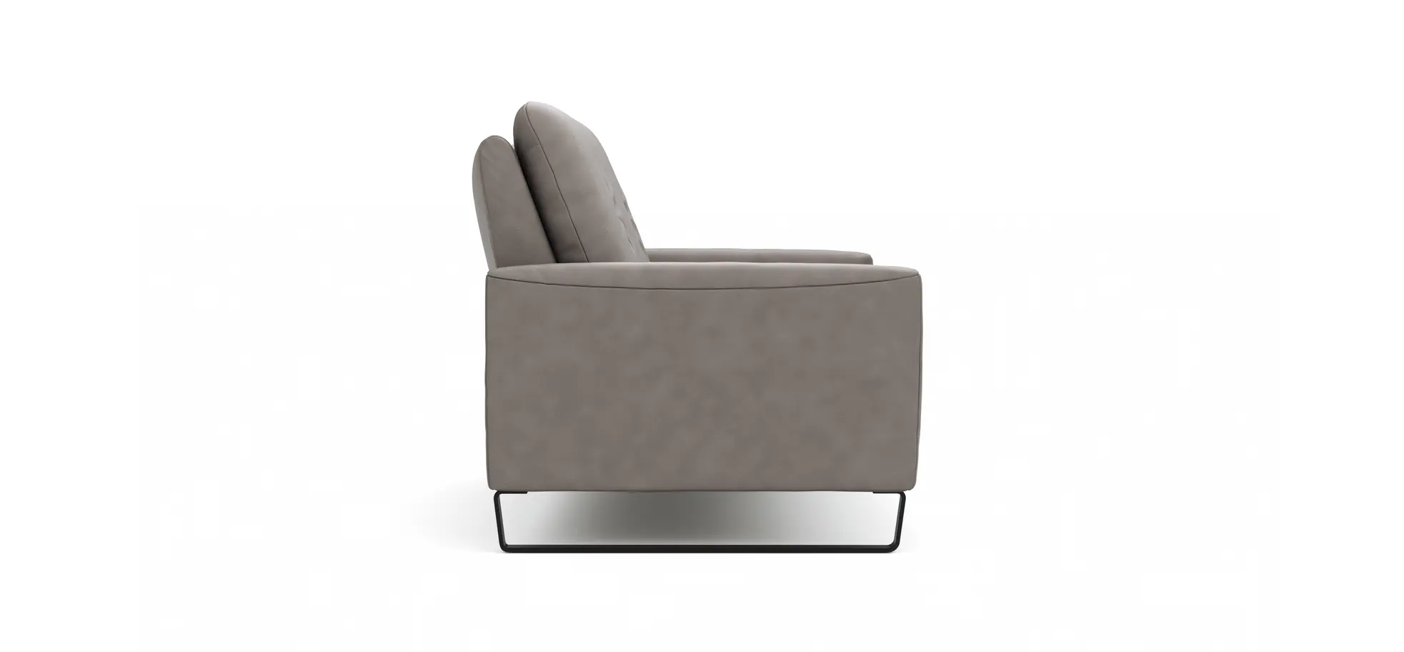 Sofa Tenero - 2-Sitzer, Stoff, Grau