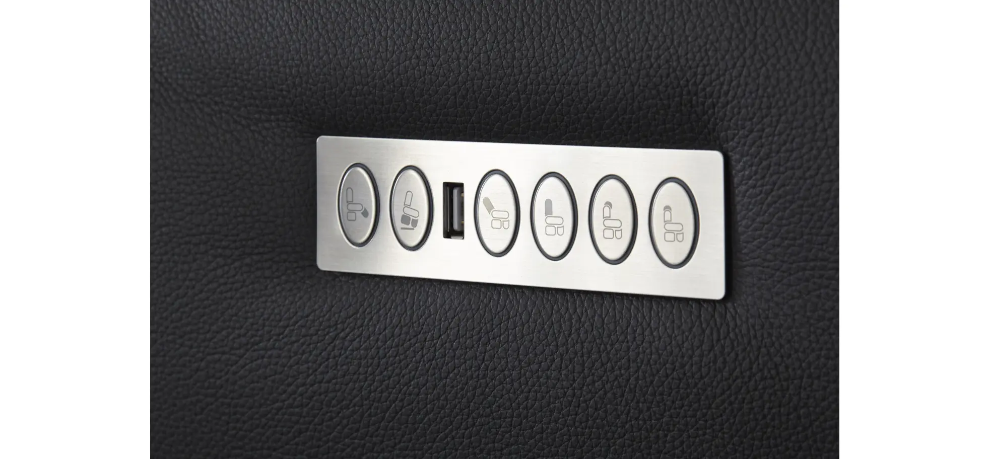 Relaxsessel Trona - Größe L, inkl. Relaxfunktion/ Kopfteil verstellbar (motorisch), Leder, Anthrazit