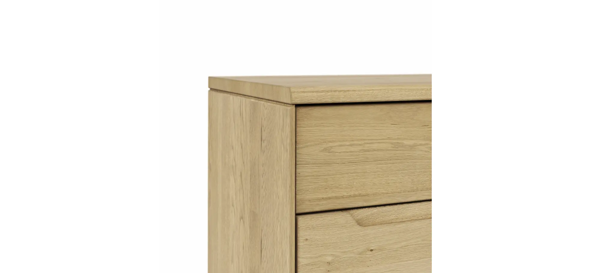 Sideboard Amora - Wildeiche massiv bianco