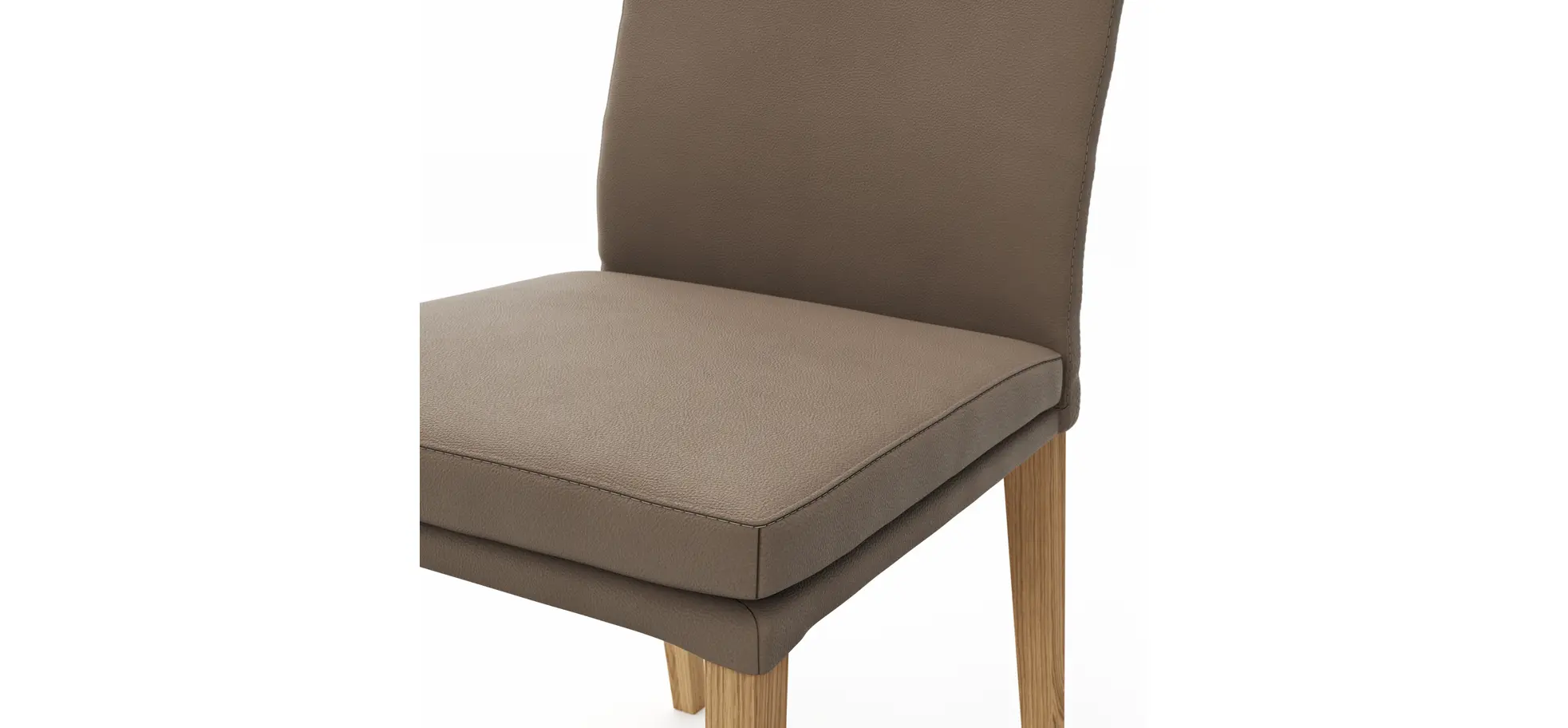 Stuhl Tuma - Leder, Kitt