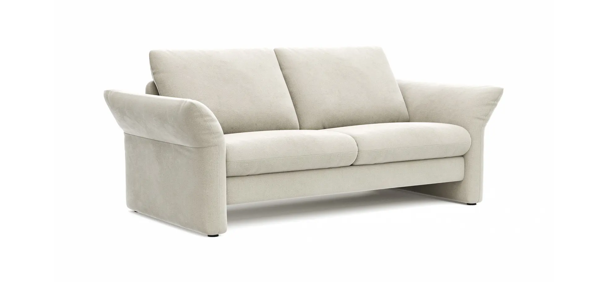 Sofa Gotera -  2,5-Sitzer inkl. Rückenlehne verstellbar, Stoff, Natur