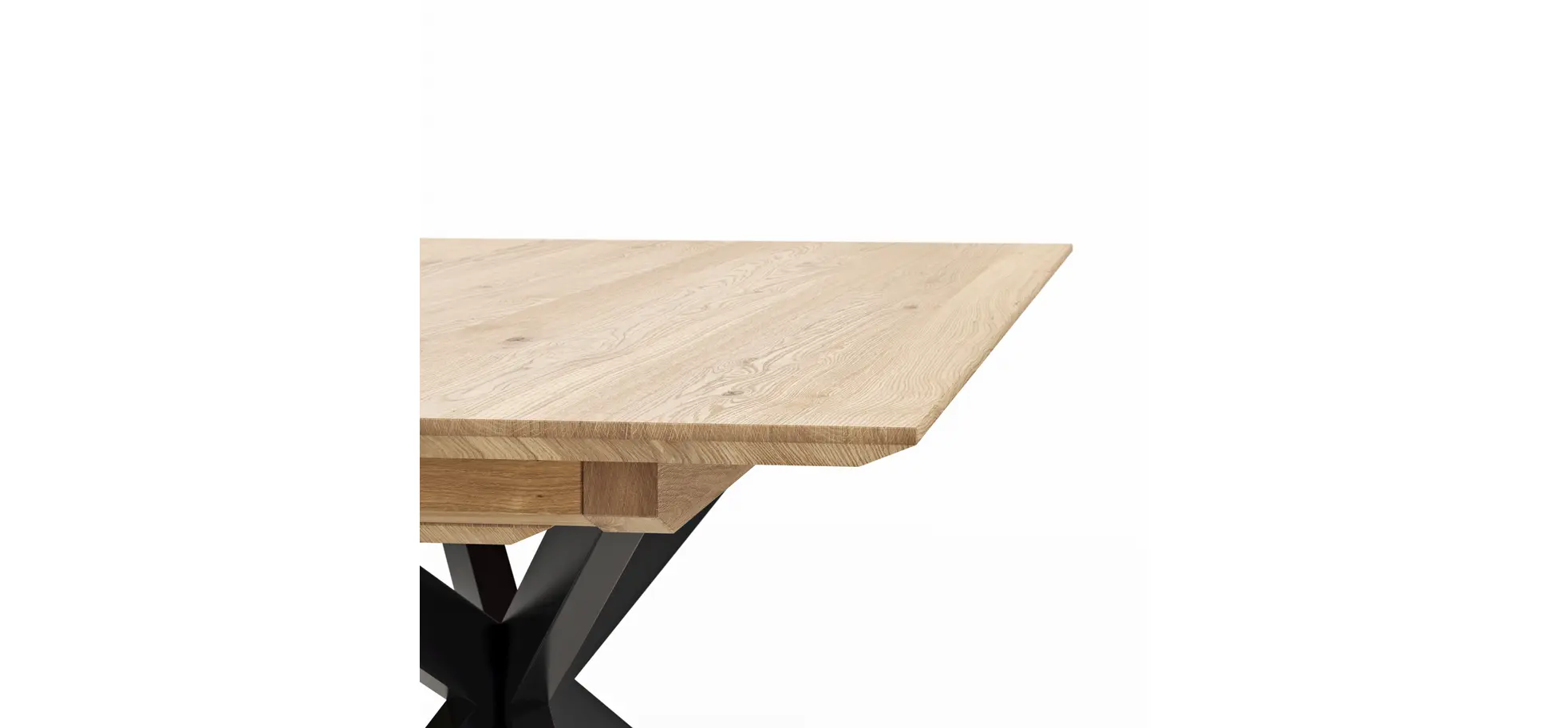 Esstisch Talara Lola - ausziehbar, LB ca. 200x100cm, Wildeiche Bianco