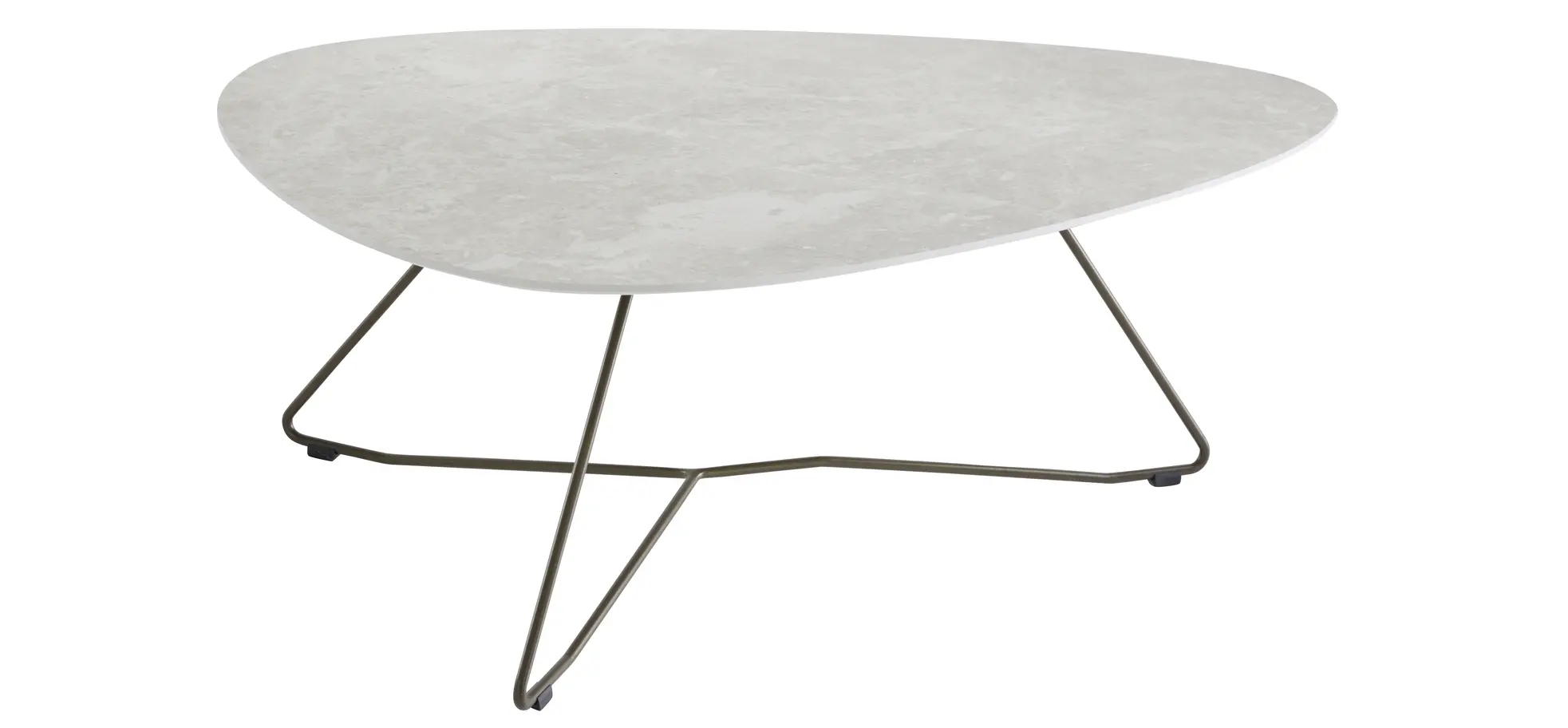 Couchtisch Oliva - LBH ca. 100x70x37 cm, HPL, Creme Natur