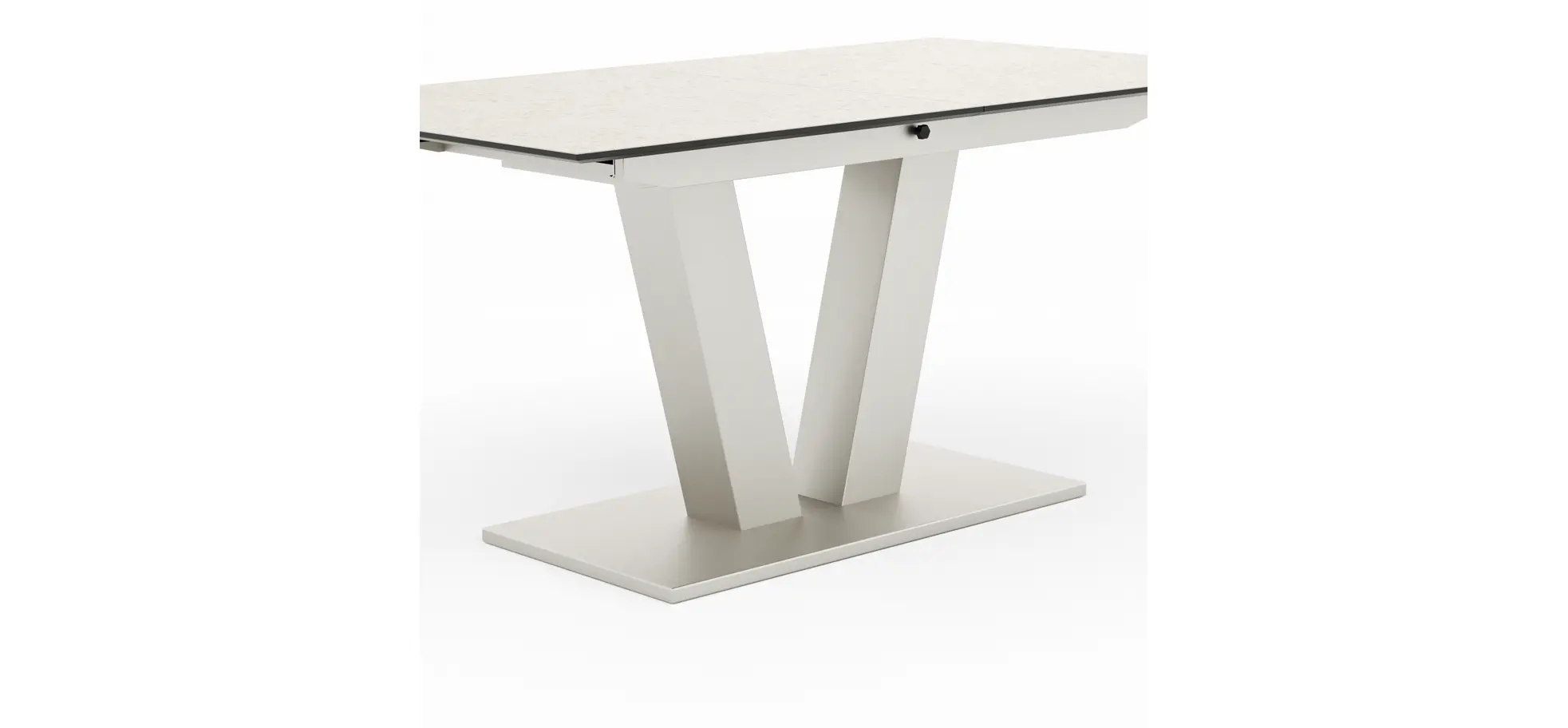 Esstisch Dinner - ausziehbar, LB ca. 160x 90 cm, HPL, Sand