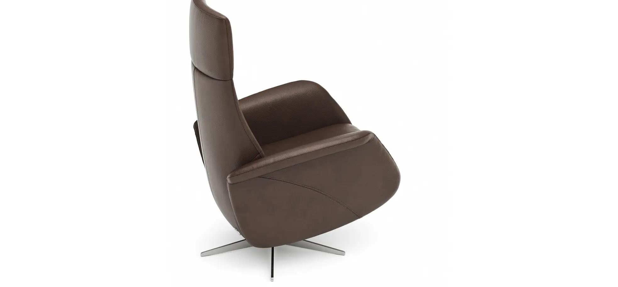 Relaxsessel Girona -  Relaxfunktion (motorisch), Leder, Dunkelbraun