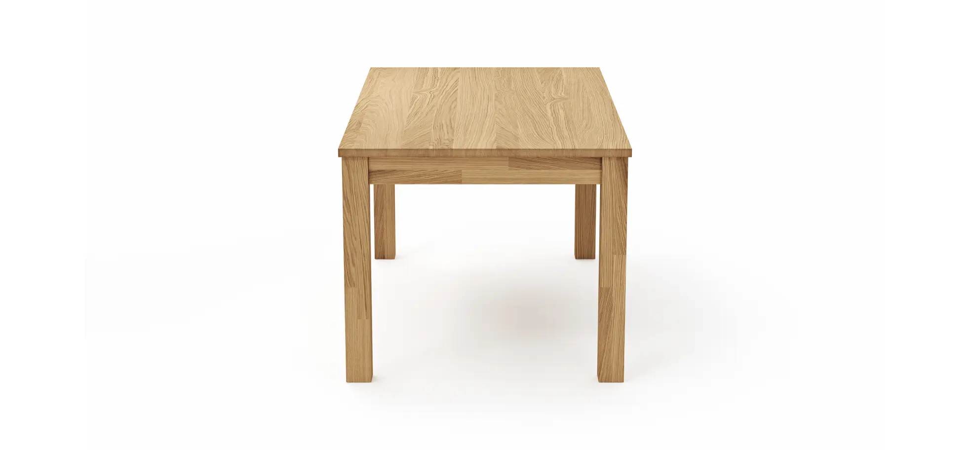 Esstisch Dinner - LB ca. 160x90 cm, Wildeiche massiv