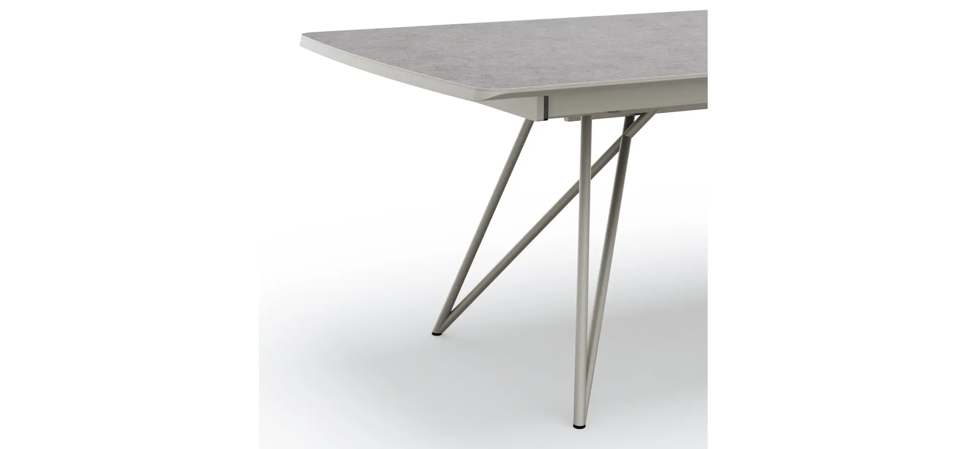 Esstisch Sedana - LB ca. 200x100 cm, HPL, Grau