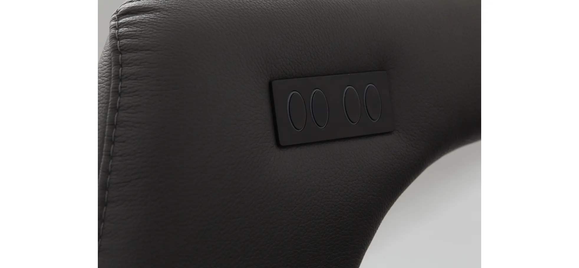 Relaxsessel Trona - Größe M, inkl. Relaxfunktion (motorisch), Leder, Anthrazit