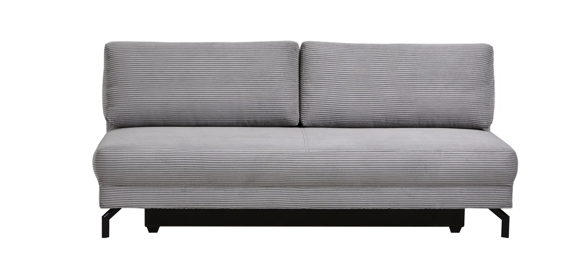 Schlafsofa Salema - 3-Sitzer mit Schlaffunktion (Liegefläche ca. 150x200cm), Stoff, Hellgrau 133981