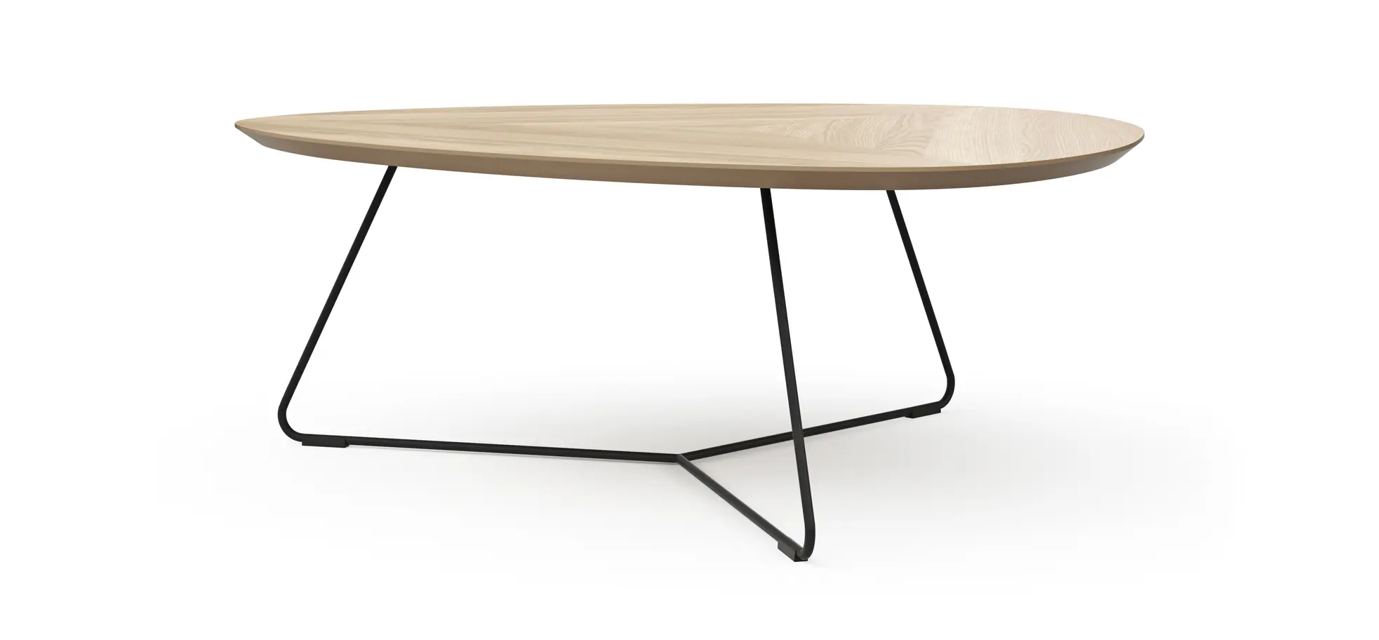 Couchtisch Fano - LBH ca. 87x78x33 cm, Eiche natur, Furnier