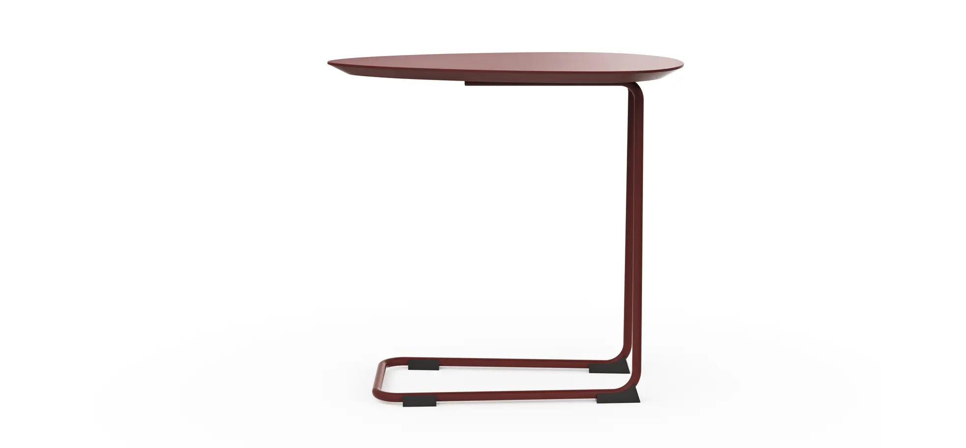 Sofatisch Fano - LBH ca. 57x39x54 cm, Fenix, Bordeaux