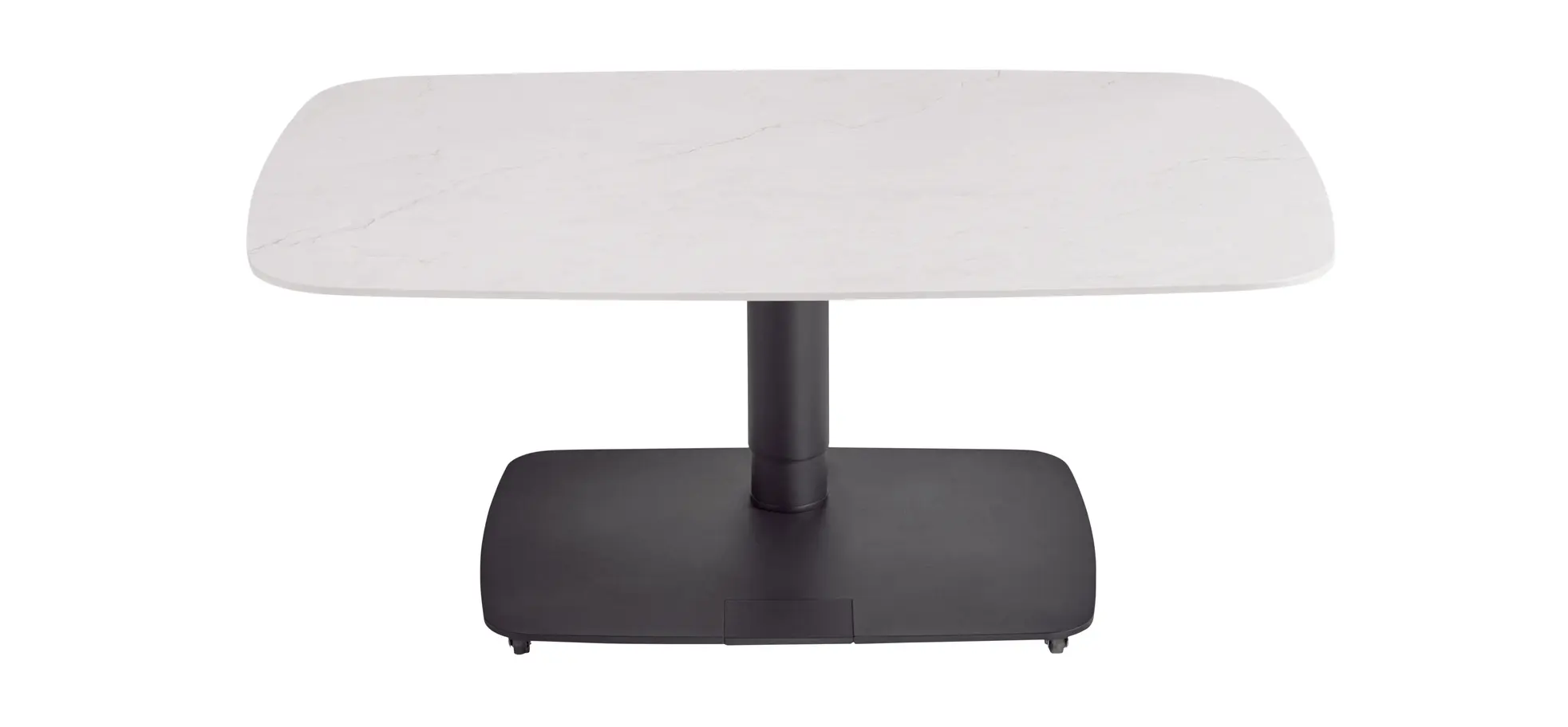 Couchtisch Camas - LBH ca. 100x65x42 cm, Keramik, Creme