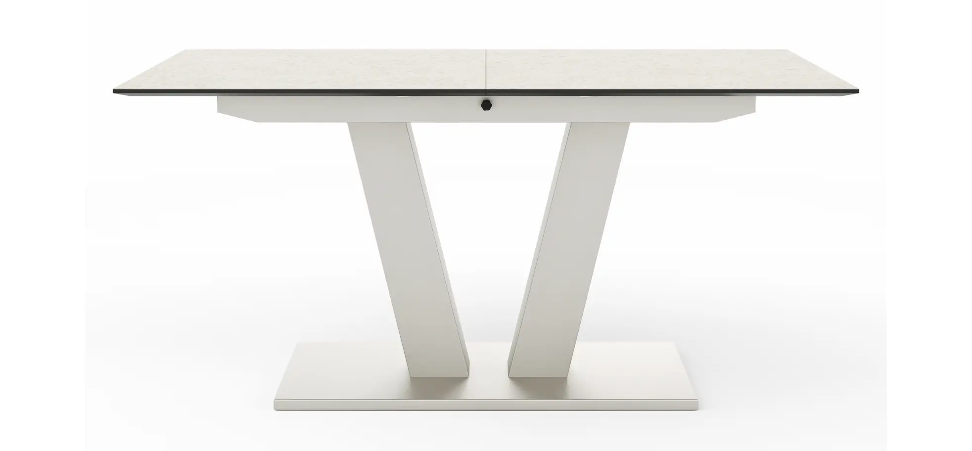 Esstisch Dinner - ausziehbar, LB ca. 160x 90 cm, HPL, Sand