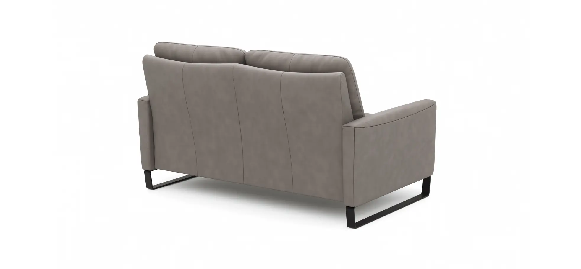 Sofa Tenero - 2-Sitzer, Stoff, Grau