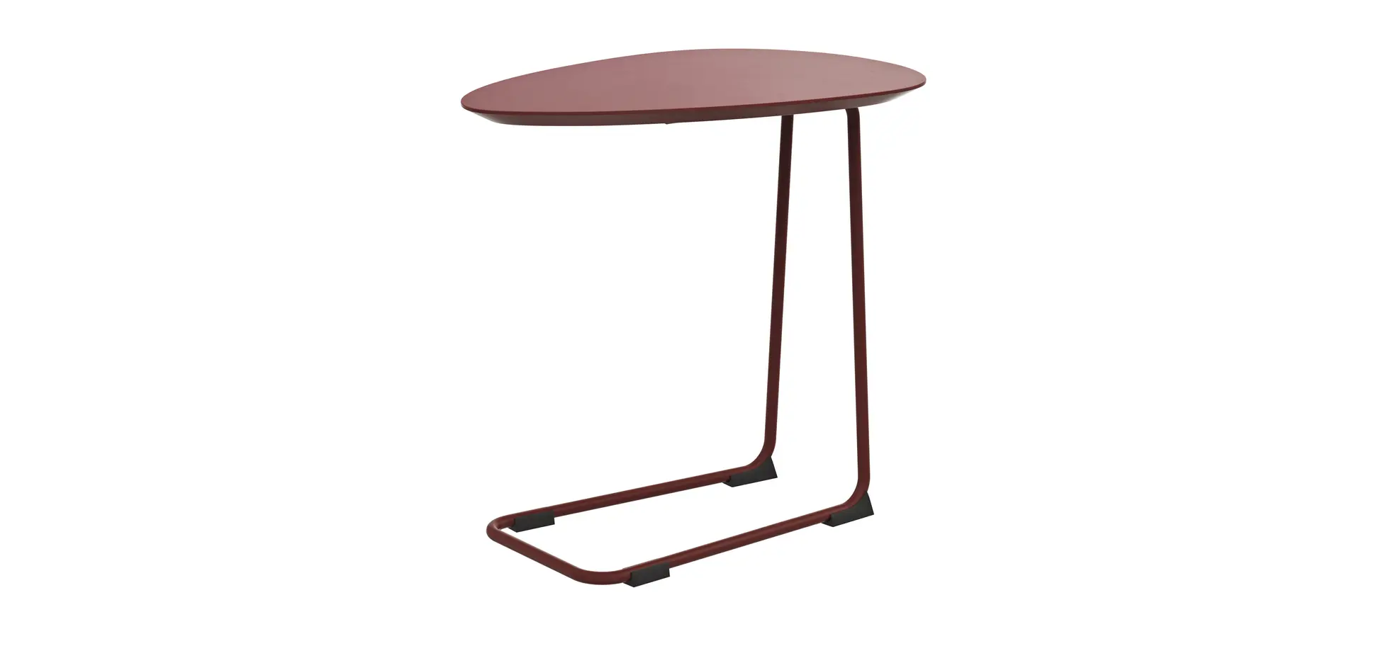 Sofatisch Fano - LBH ca. 57x39x54 cm, Fenix, Bordeaux