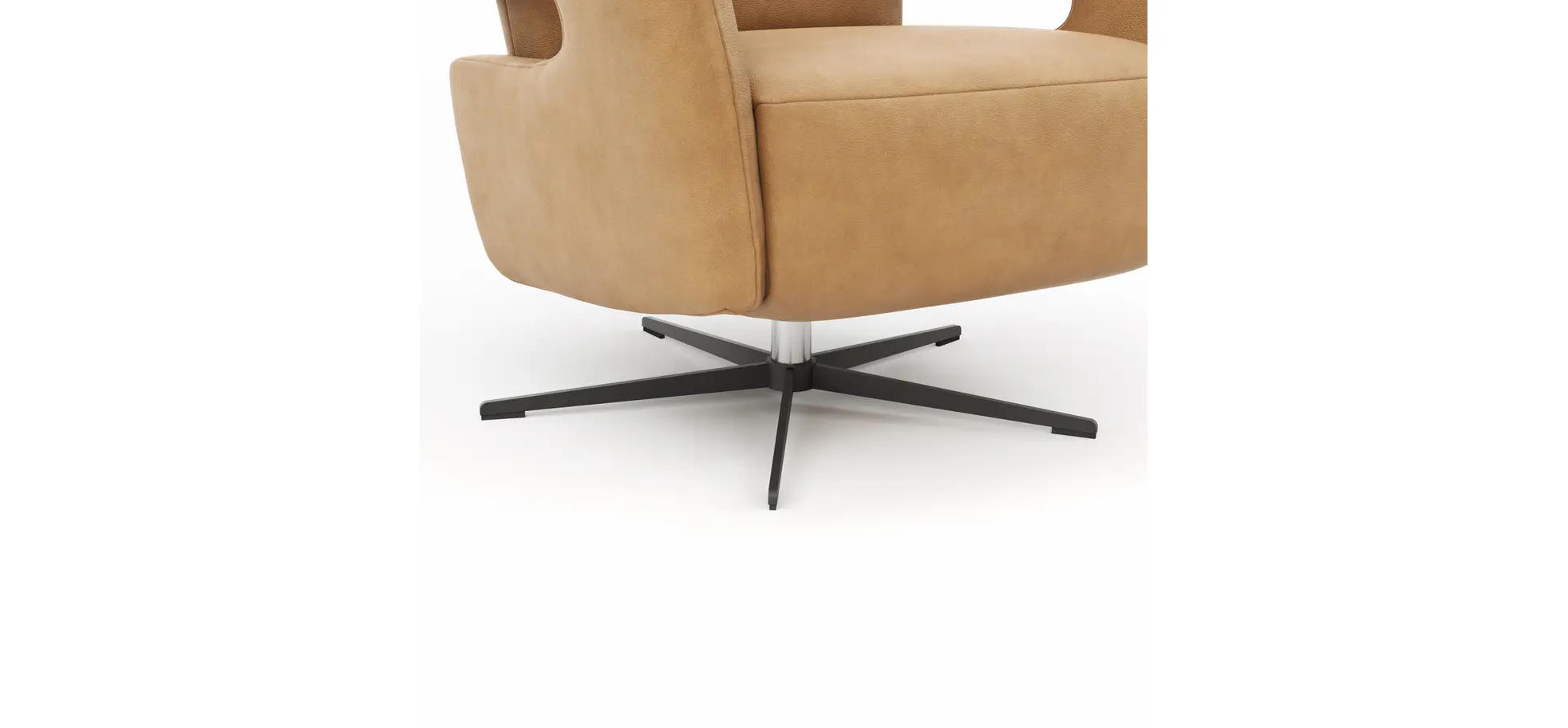 Relaxsessel Lucero 2.0 -  Kopfteil/Fußteil/Rückenlehne verstellbar, Leder, Cognac
