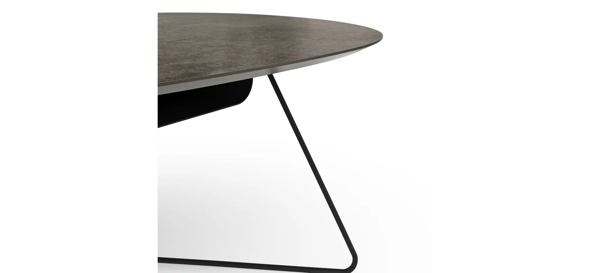 Couchtisch Fano - LBH ca. 121x75x38 cm, HPL Laminat, Graubraun