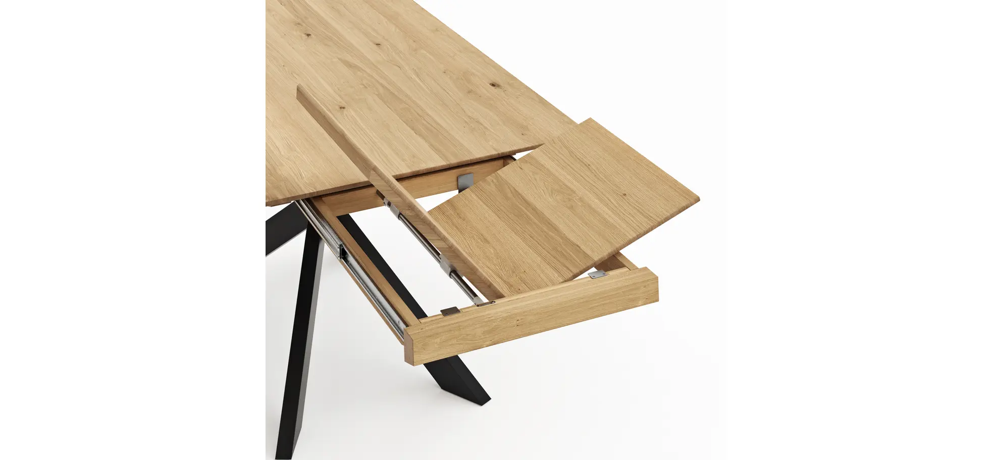 Esstisch Talara Lola - ausziehbar, LB ca. 160x90cm, Wildeiche Bianco