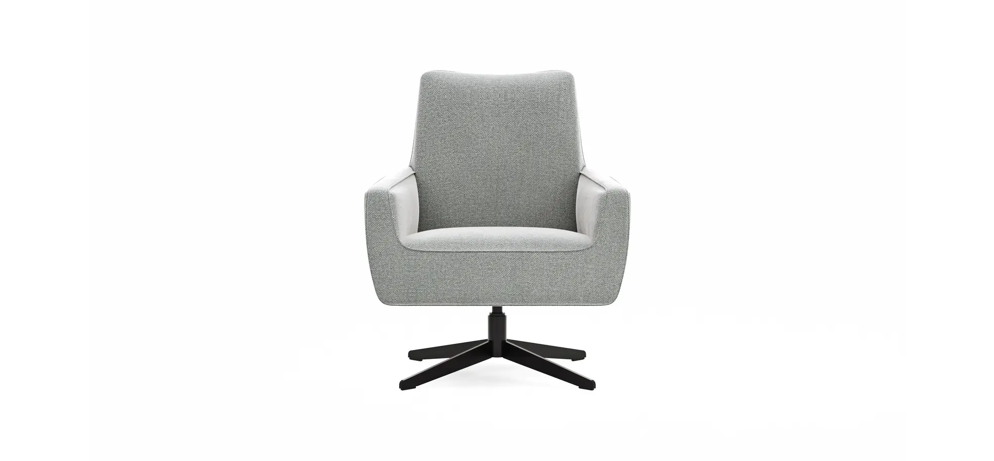 Drehsessel Matina - Größe L, Stoff, Hellgrau