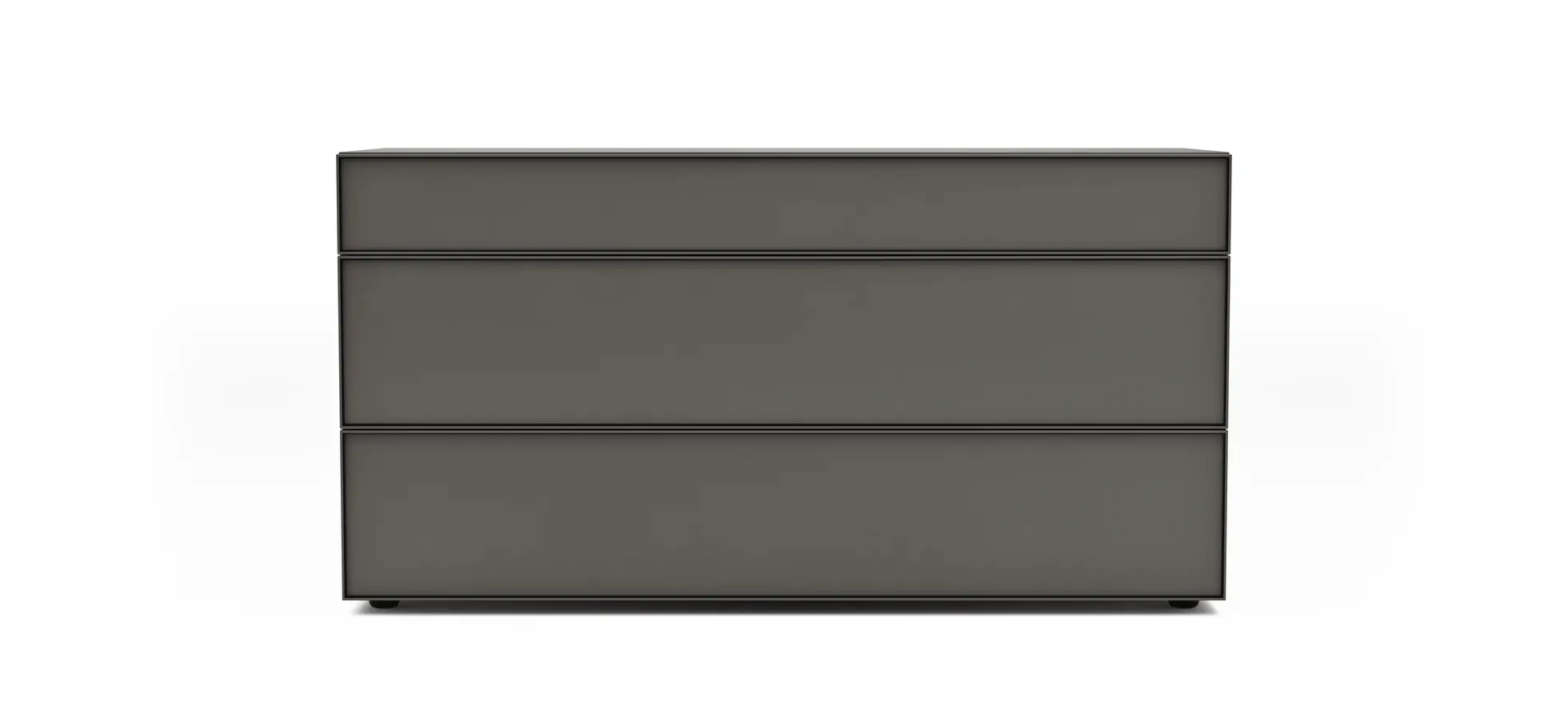 Kommode Loretto - BHT ca. 135x70x53 cm, Lack matt, Anthrazit