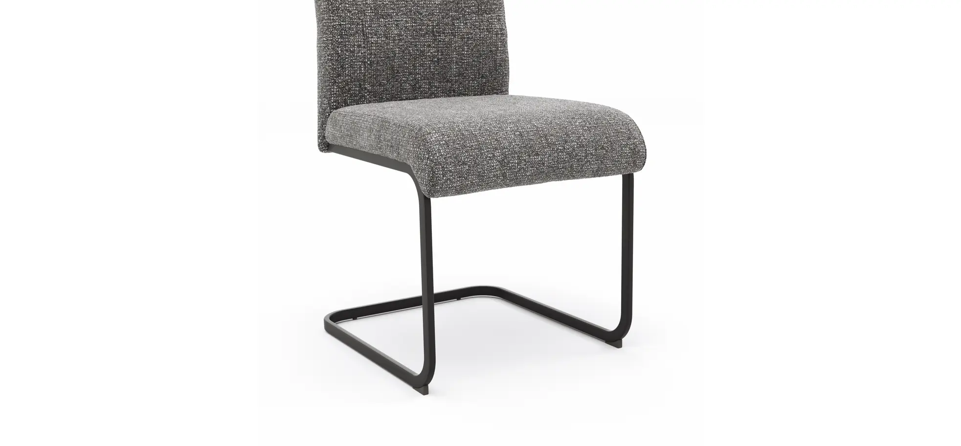 Freischwinger Dinner  - Stoff, Grau