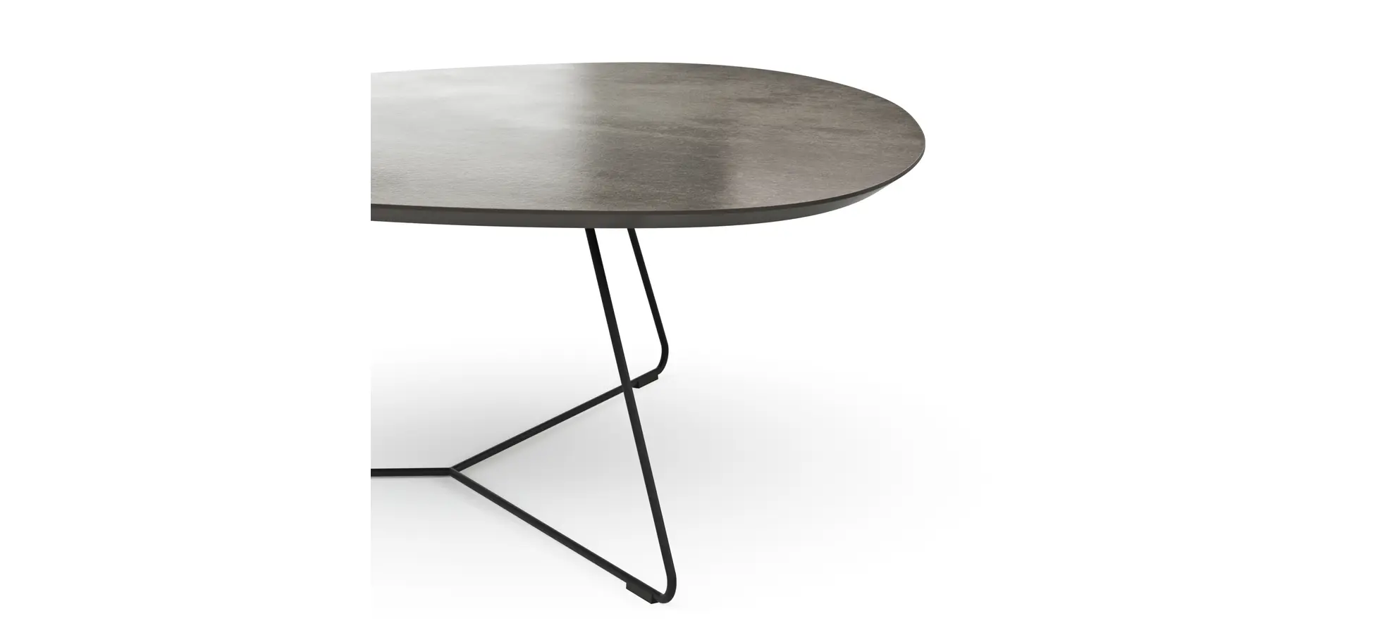 Couchtisch Fano - LBH ca. 96x86x38 cm, HPL, Graubraun