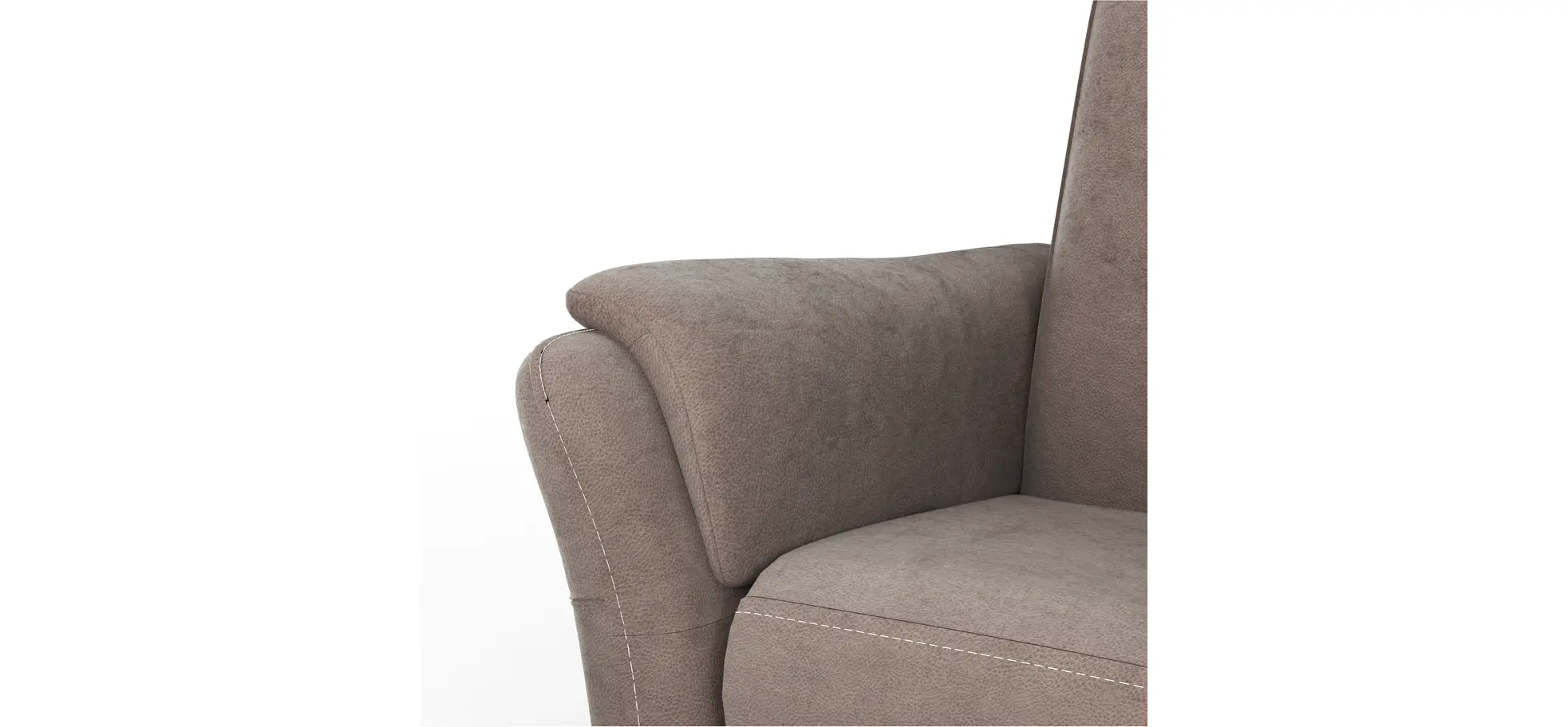 Relaxsessel Arima H - Kopf-/Fußteil/Rückenlehne verstellbar, Stoff, Dunkelbraun