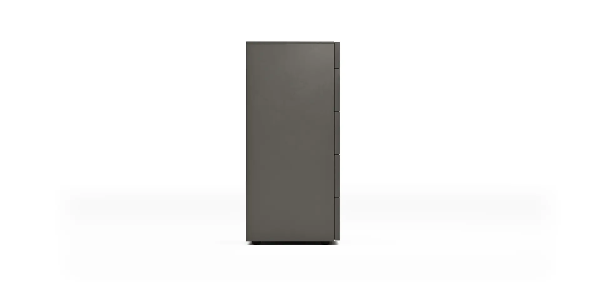 Kommode Loretto - BHT ca. 60x115x53 cm, Lack matt, Anthrazit