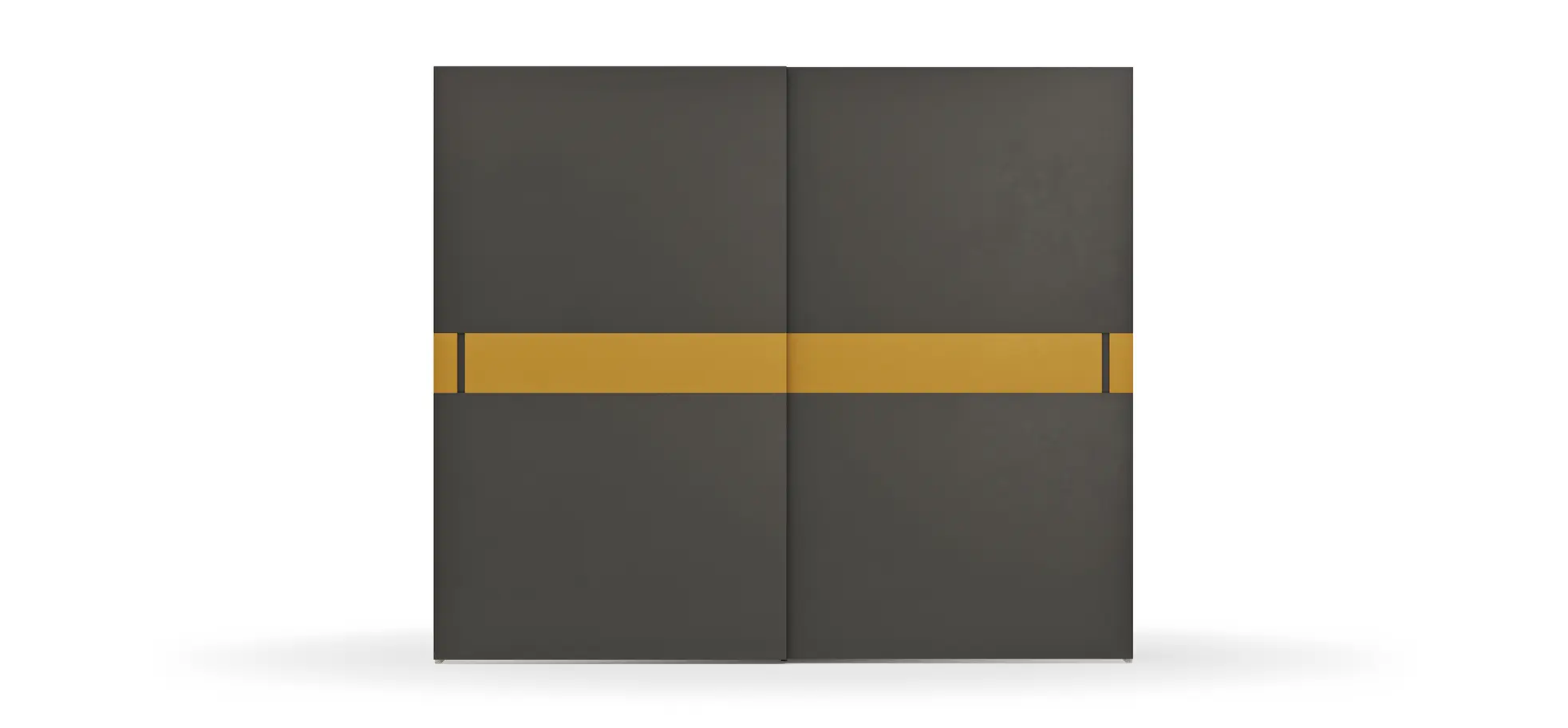 Schiebetürenschrank Loretto - B ca. 280 cm, Lack matt, Anthrazit