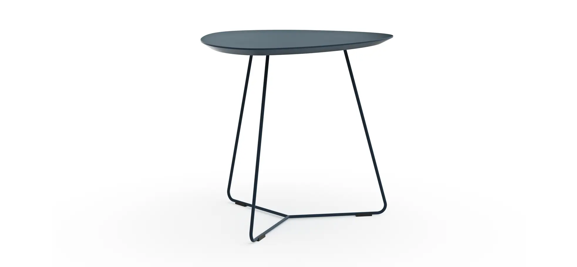 Ecktisch Fano - LBH ca. 59x50x50 cm, Fenix, Dunkelblau