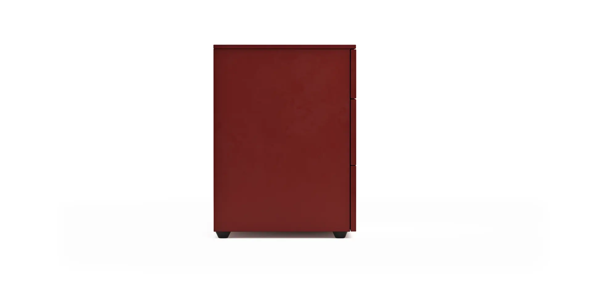 Kommode Loretto - BHT ca. 127x70x51 cm, Lack matt, Bordeaux