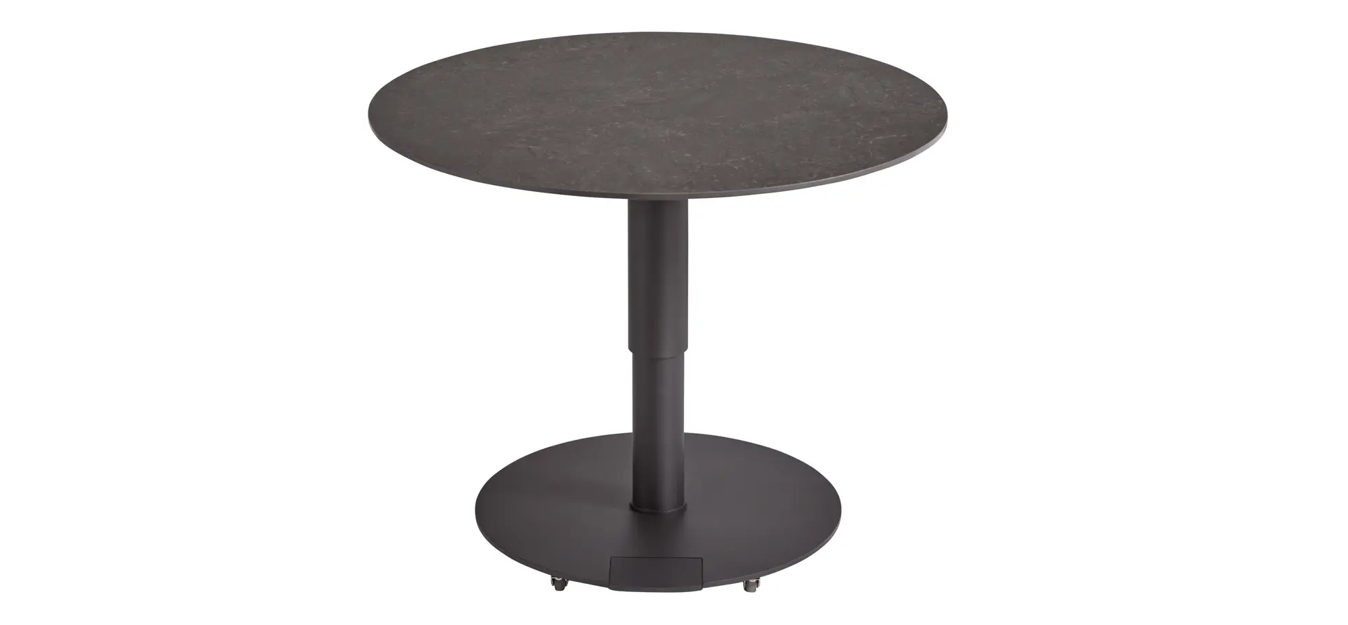 Couchtisch Camas - LBH ca. 75x75x42 cm, Keramik, Schwarz