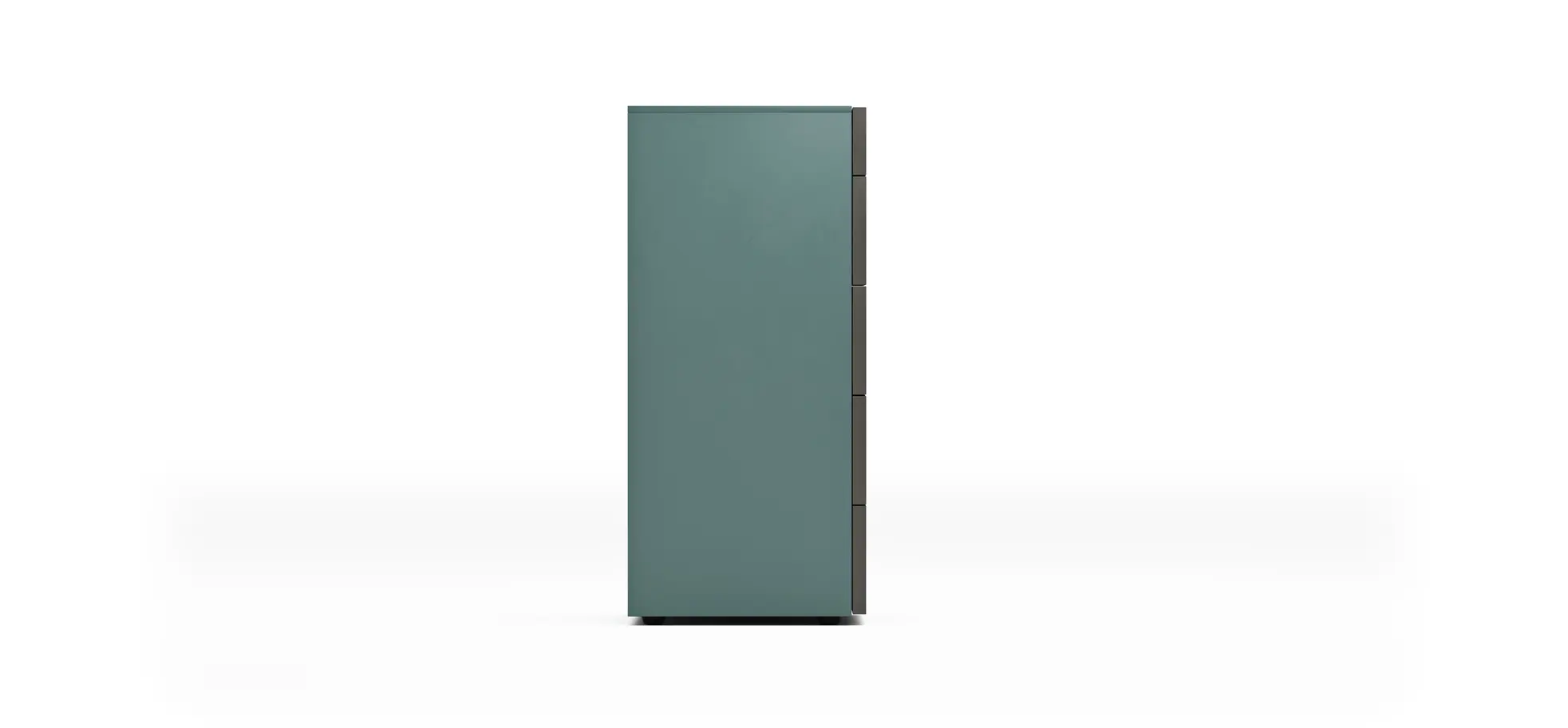 Kommode Loretto - BHT ca. 60x115x53 cm, Lack matt, Salbeigrün
