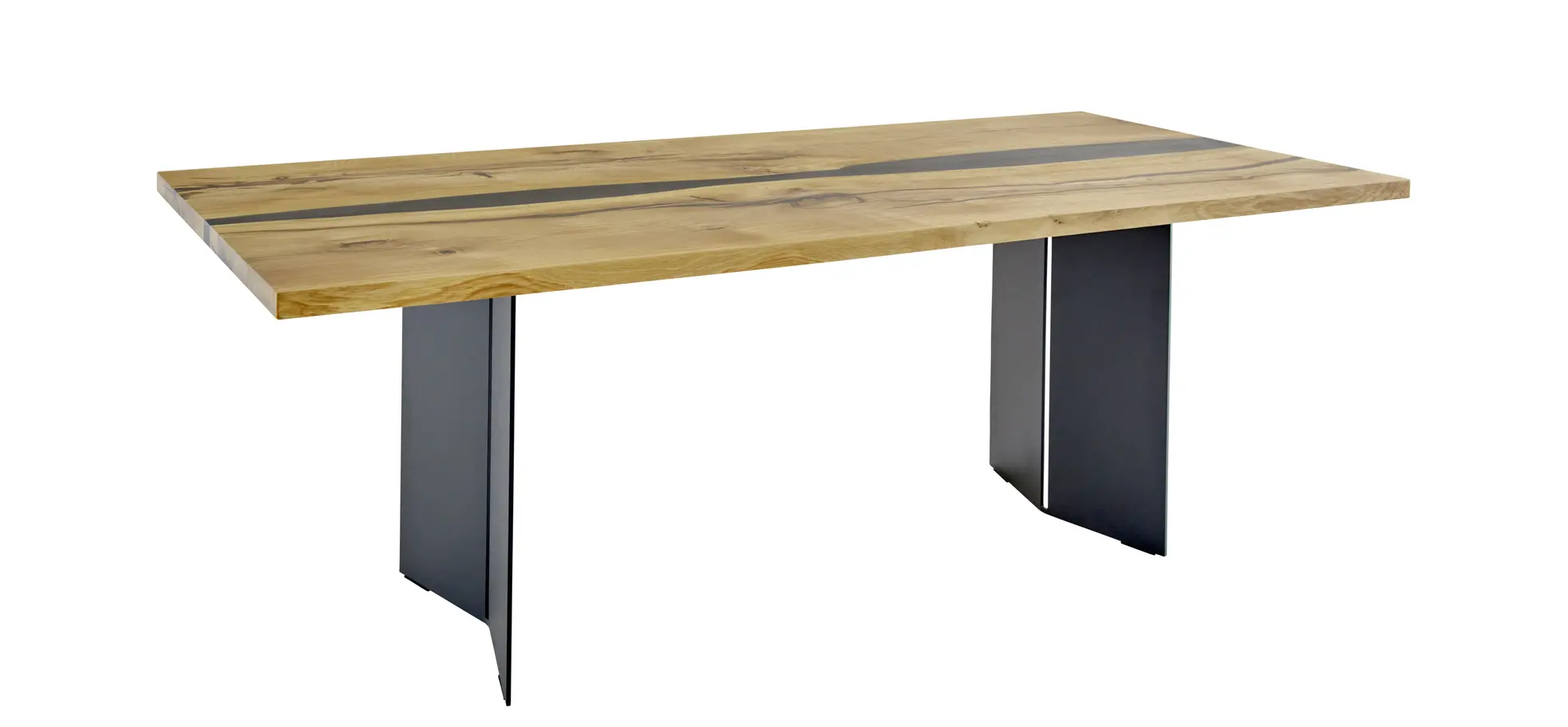 Esstisch Nera - LB ca. 220x110 cm, Asteiche massiv, Epoxy 3029053