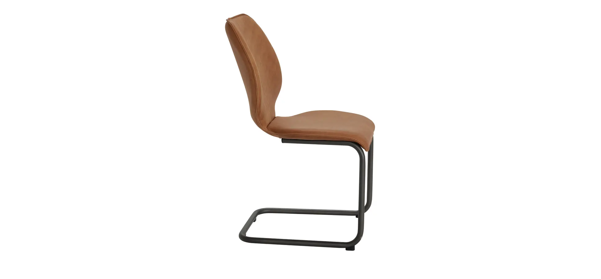 Freischwinger Penthouse - Leder, Braun