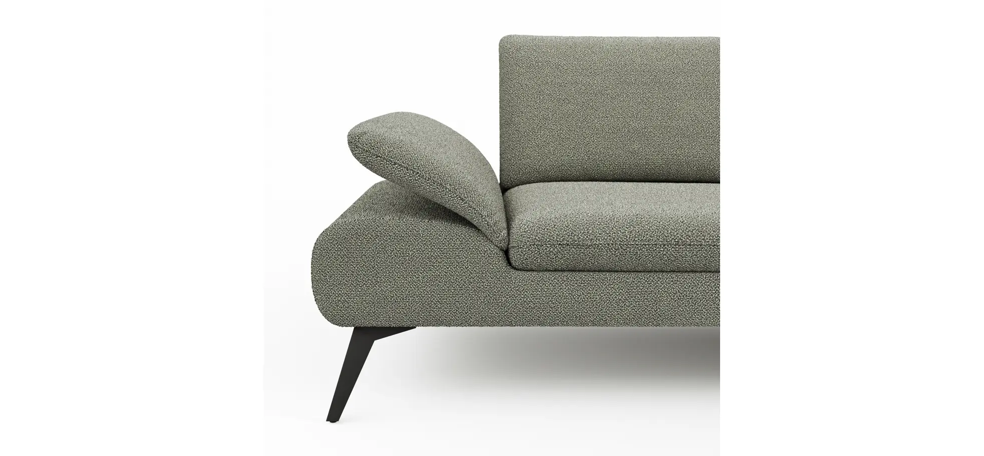 Sofa Collina - 3-Sitzer, Stoff, Eukalyptus