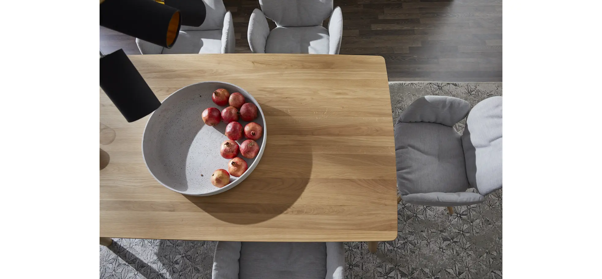 Esstisch Saltino - ausziehbar, LB ca. 180x100 cm, Eiche massiv