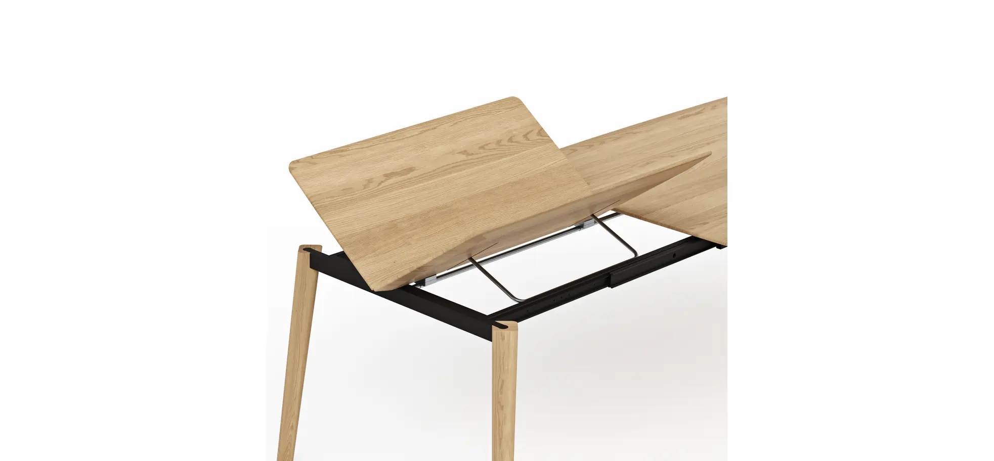 Esstisch Saltino - ausziehbar, LB ca. 180x100 cm, Eiche massiv