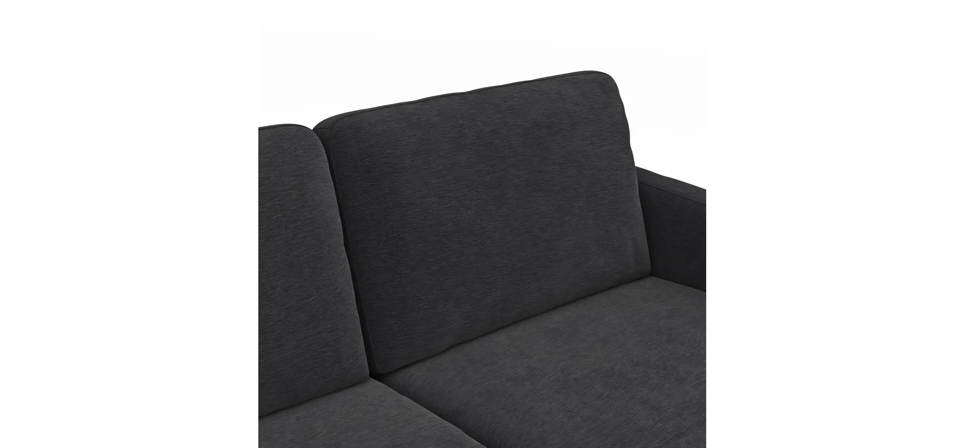 Wohnlandschaft Enna - Ecke links, 2,5-Sitzer, Longchair rechts, Stoff, Anthrazit