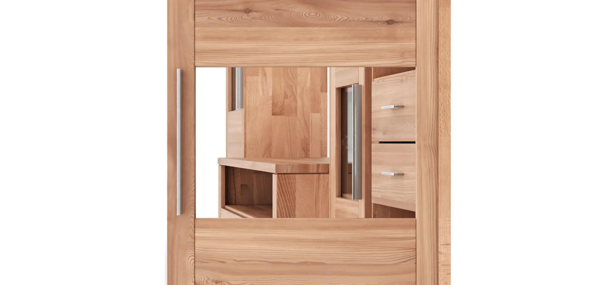 Wohnwand Faro 6.0 - Kernbuche massiv, geölt