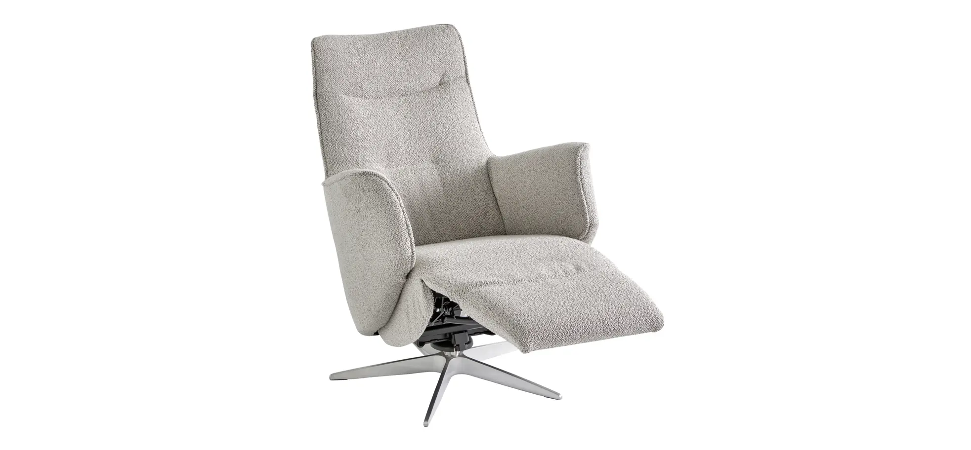 Relaxsessel Riposo - inkl. motorischer Relaxfunktion, Stoff, Graubeige