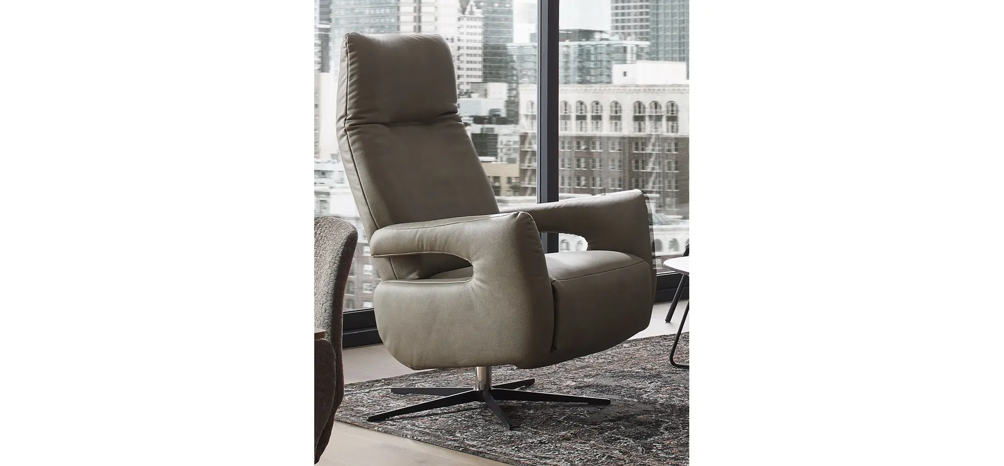 Relaxsessel Lucero - Kopfteil/Fußteil/Rückenlehne verstellbar, Stoff, Olivgrün