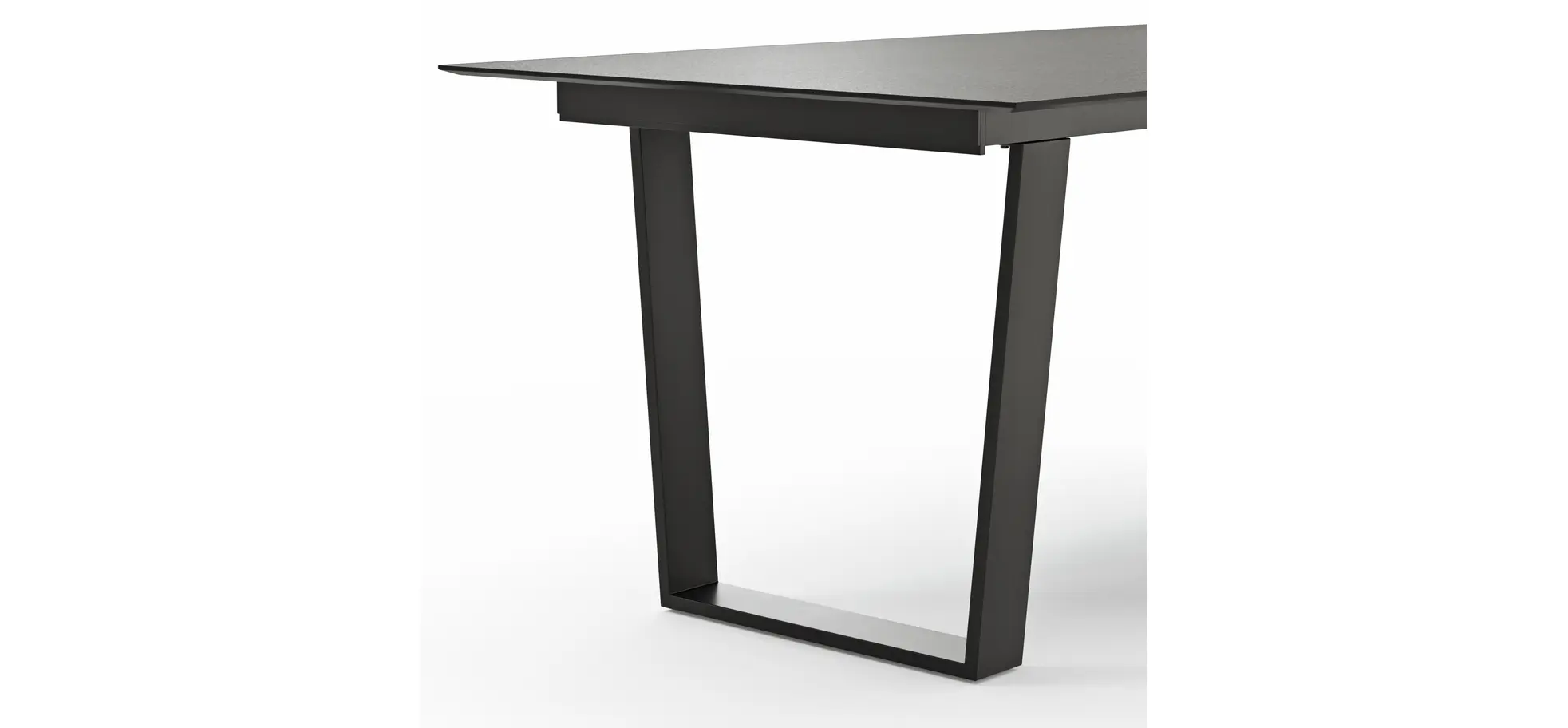 Esstisch Dinner - verlängerbar, LB ca. 180x95 cm, Kunststoff, Dunkelgrau