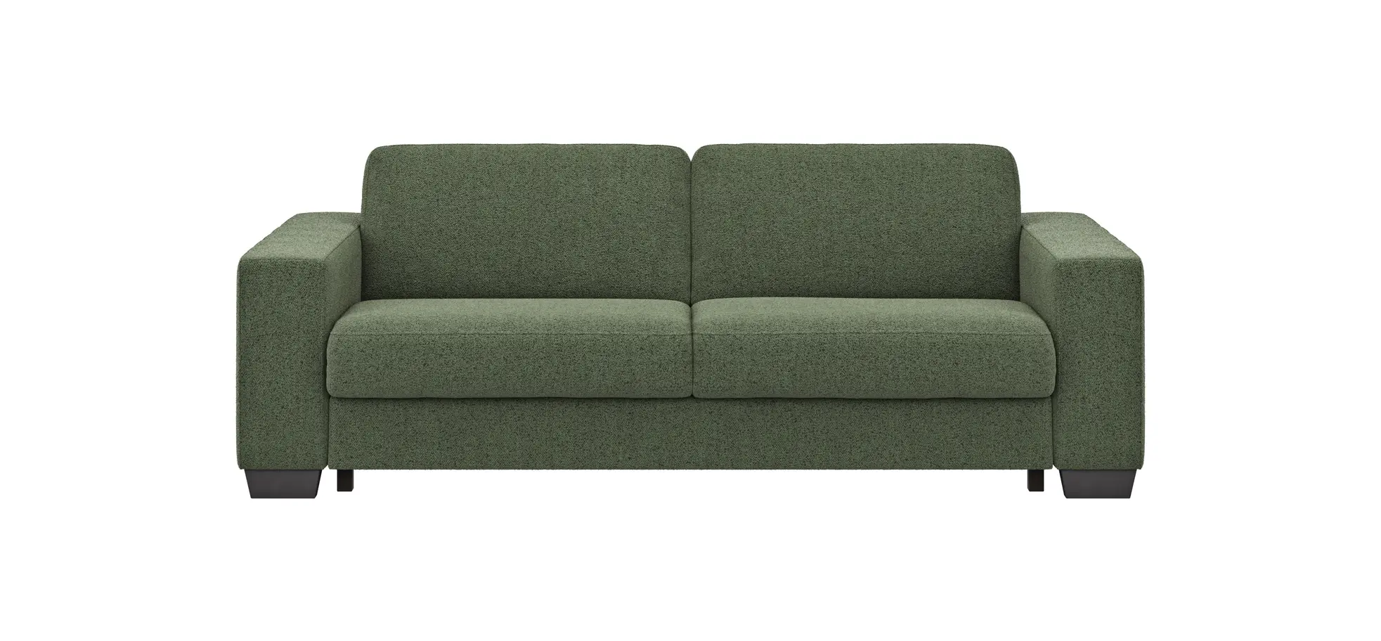 Sofa Nuoro - 3-Sitzer inkl. Schlaffunktion, Stoff, Olivgrün 108134
