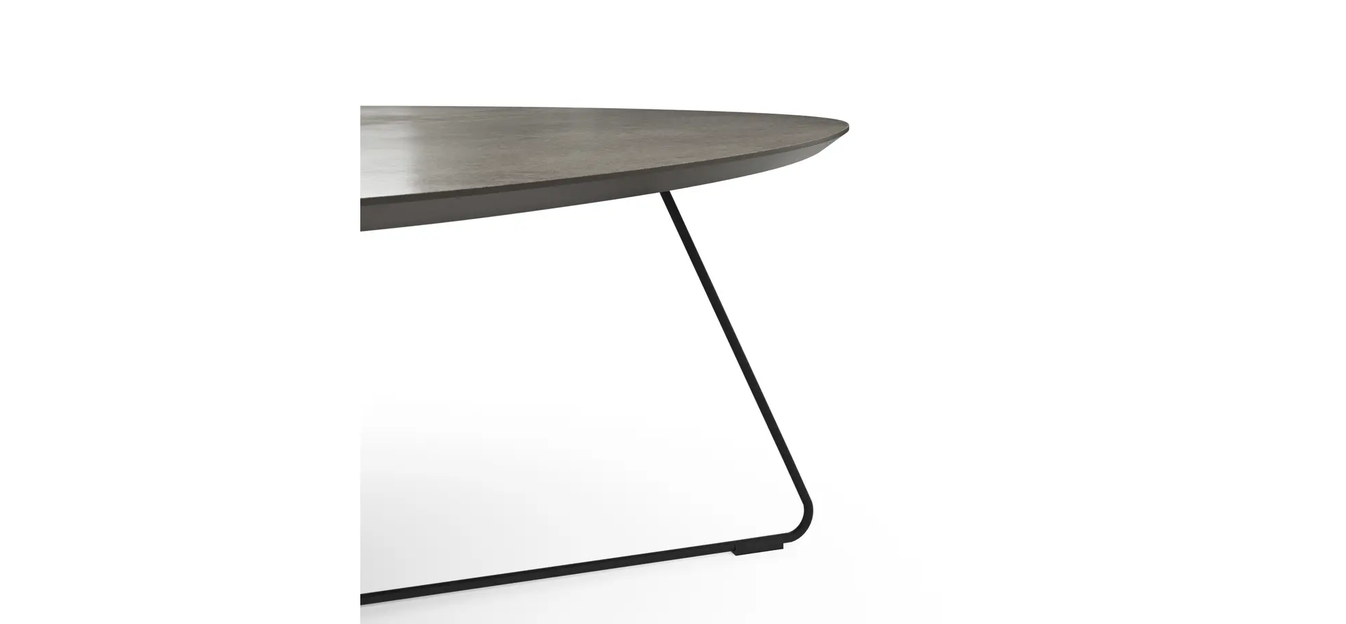 Couchtisch Fano - LBH ca. 96x86x38 cm, HPL, Graubraun