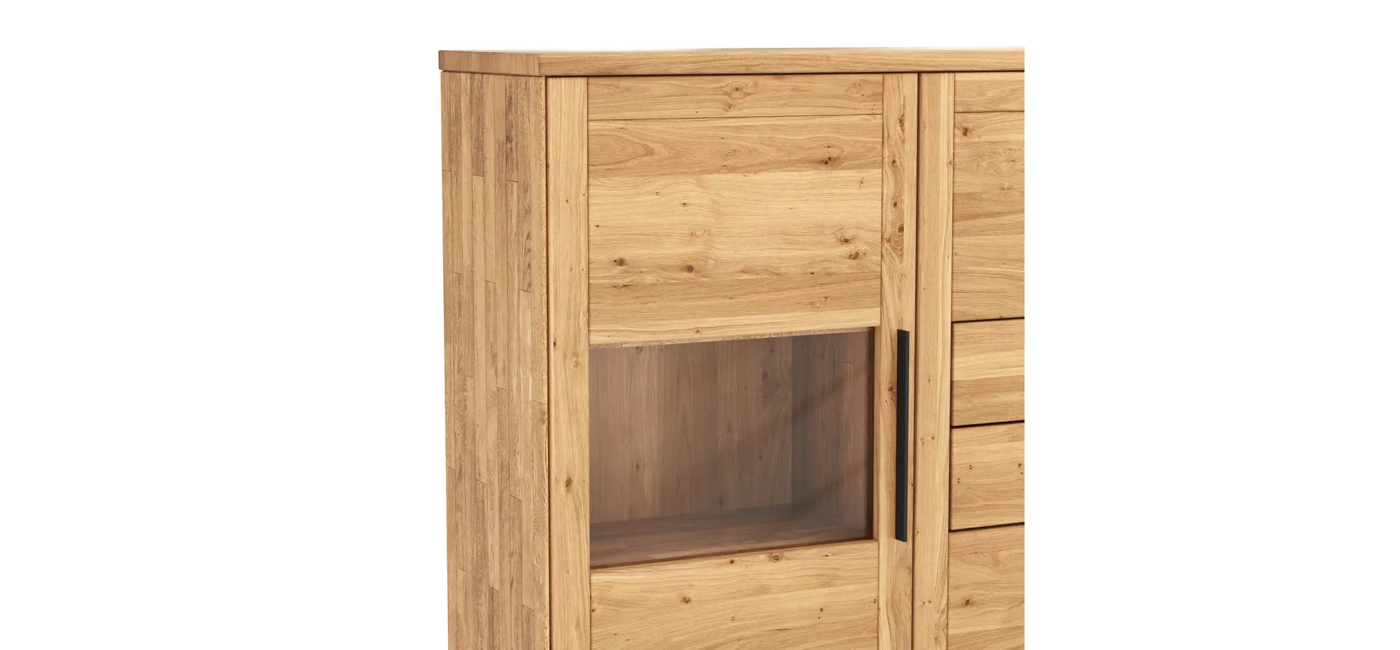 Highboard Faro 6.0 - Wildeiche massiv, natur, geölt