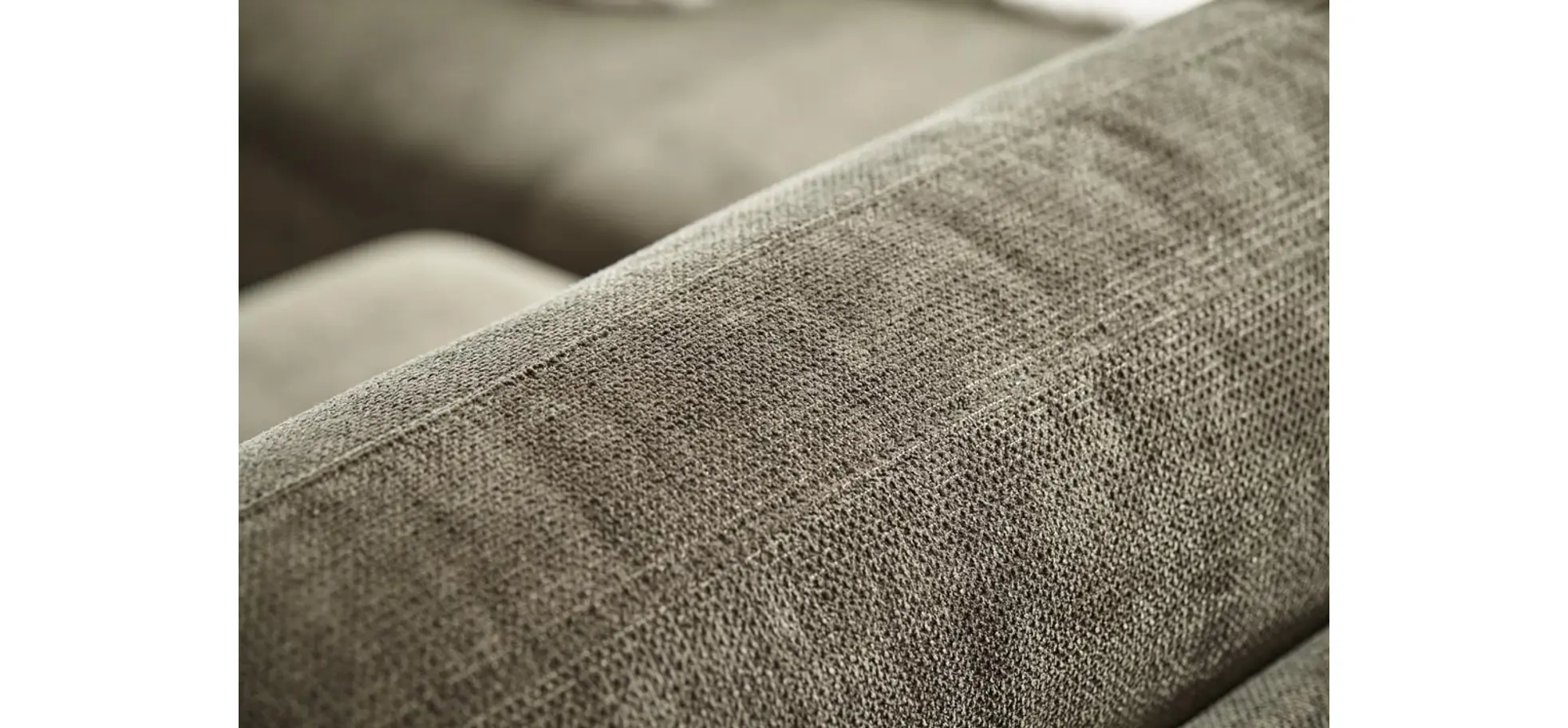 Ecksofa Oviedo - 1,5-Sitzer mit Longchair rechts, Stoff, Braungrün