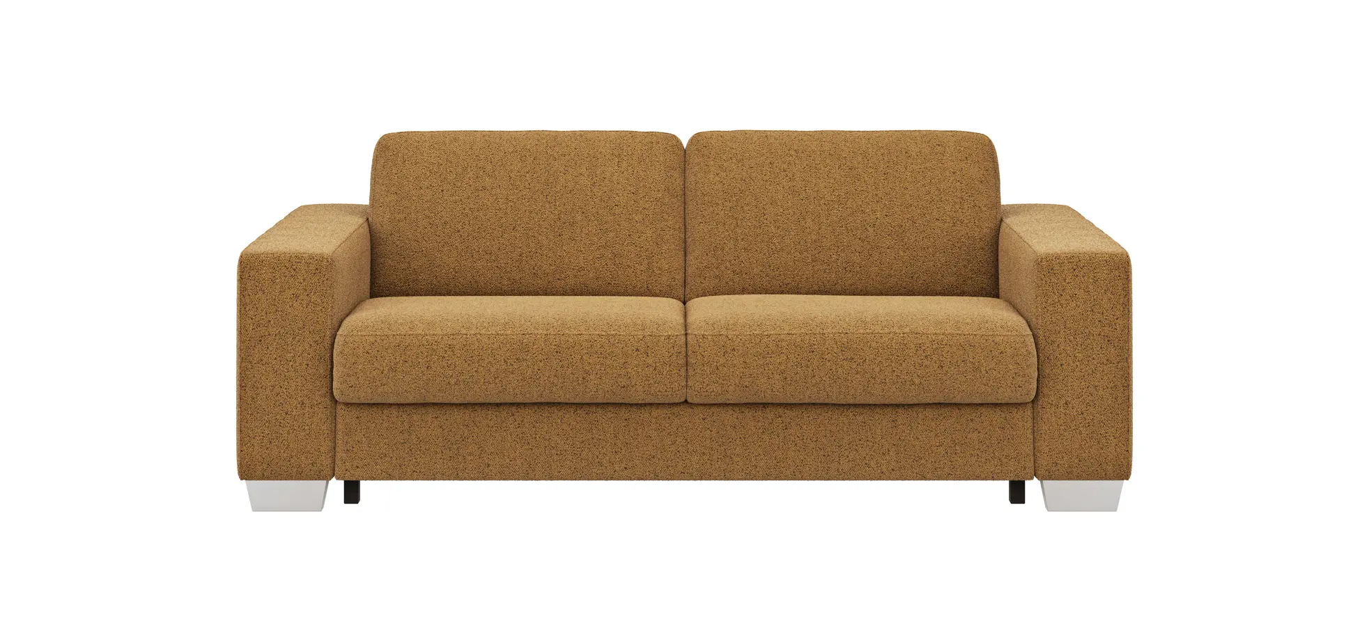 Sofa Nuoro - 2,5-Sitzer inkl. Schlaffunktion, Armlehne breit, Stoff, Cognac 130832